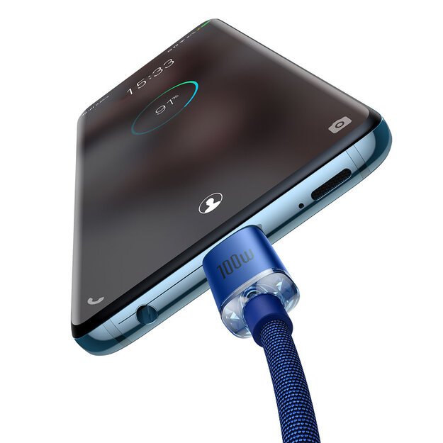 Baseus CAJY000603 USB-C - USB-C PD cable 100W 5A 480Mb/s 1.2m - blue 2