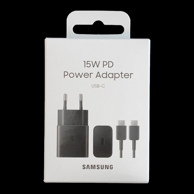 Samsung EP-T1510XBEGEU 15W PD USB-C AFC Wall Charger with USB-C Cable - Black 1
