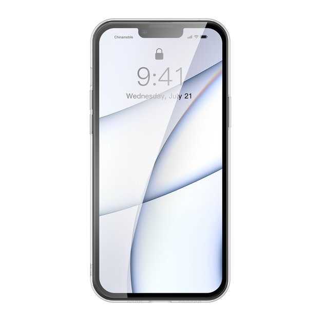 Baseus Frosted Glass Case Cover for iPhone 13 Pro Max Hard Cover with Gel Frame black (ARWS001101) 7