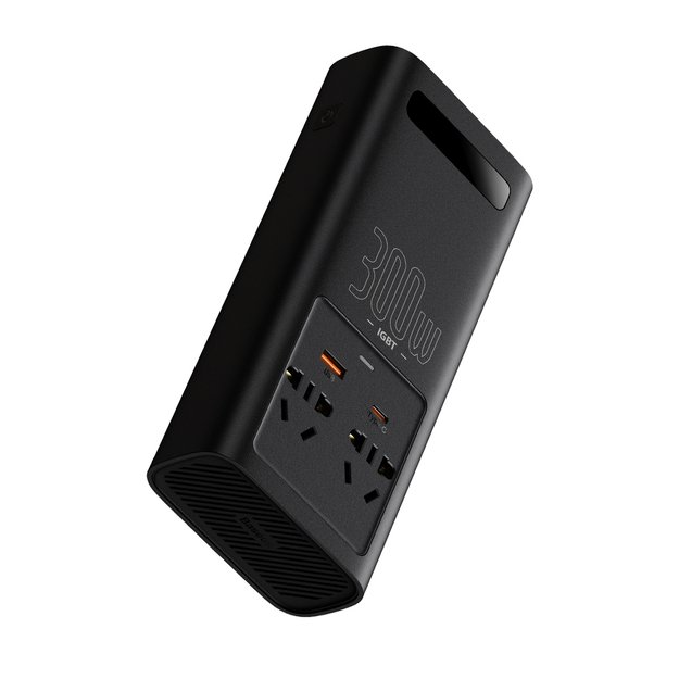 Baseus IGBT Car Inverter Inverter 300W 220V (CN / EU Plug) Black (CGNB010101) 6