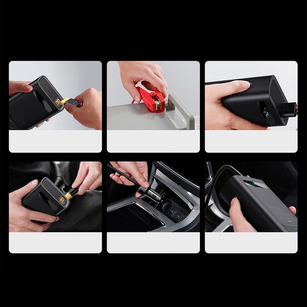 Baseus IGBT Car Inverter Inverter 300W 220V (CN / EU Plug) Black (CGNB010101) 23