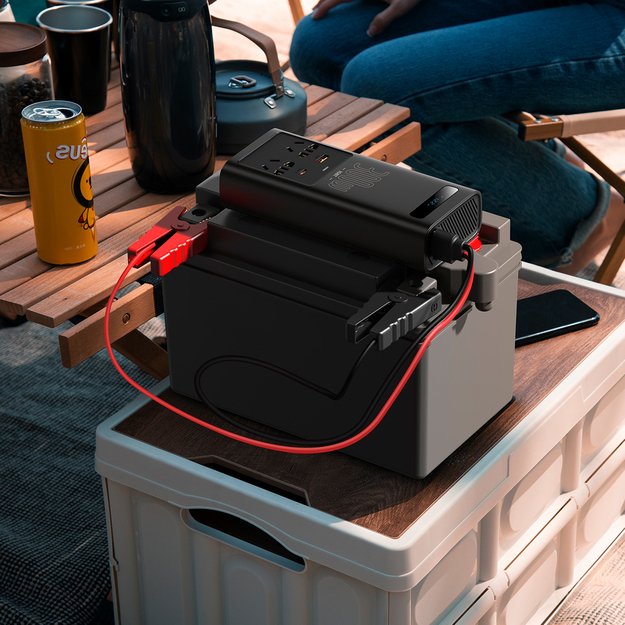 Baseus IGBT Car Inverter Inverter 300W 220V (CN / EU Plug) Black (CGNB010101) 11