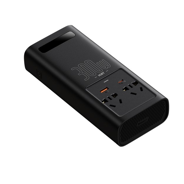 Baseus IGBT Car Inverter Inverter 300W 220V (CN / EU Plug) Black (CGNB010101) 2