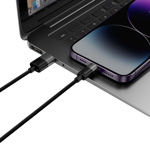 3in1 USB - micro USB / Lightning / USB C 3.5A 1.2m cable Baseus StarSpeed - black 7