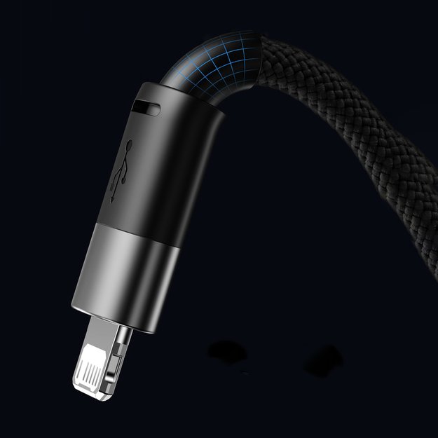 3in1 USB - micro USB / Lightning / USB C 3.5A 1.2m cable Baseus StarSpeed - black 13