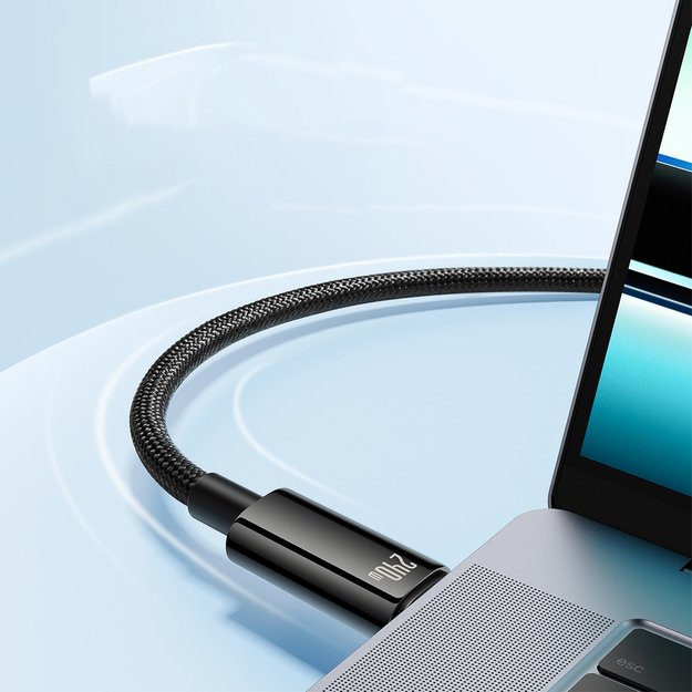 Baseus CAWJ040101 USB-C - USB-C cable 240W 480Mb/s 2m - black and gray 4