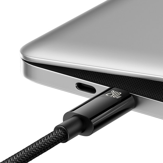 Baseus CAWJ040101 USB-C - USB-C cable 240W 480Mb/s 2m - black and gray 2