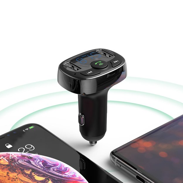 Bluetooth transmitter / car charger Baseus S-09A (Overseas Edition) - black 9
