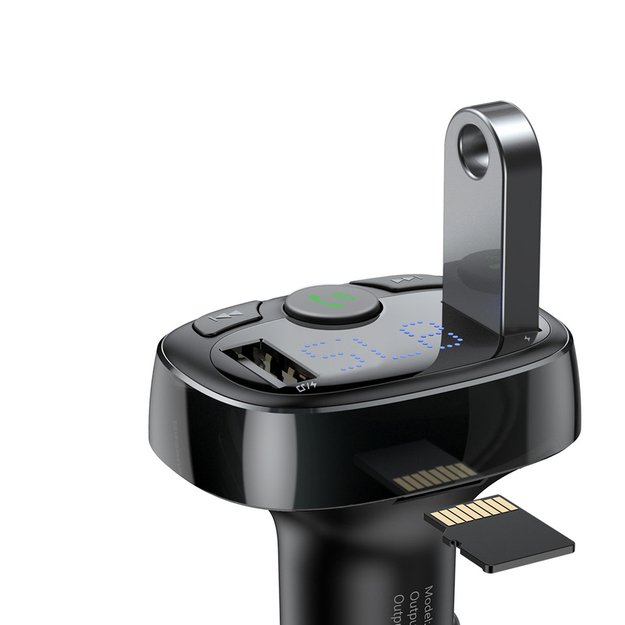 Bluetooth transmitter / car charger Baseus S-09A (Overseas Edition) - black 5
