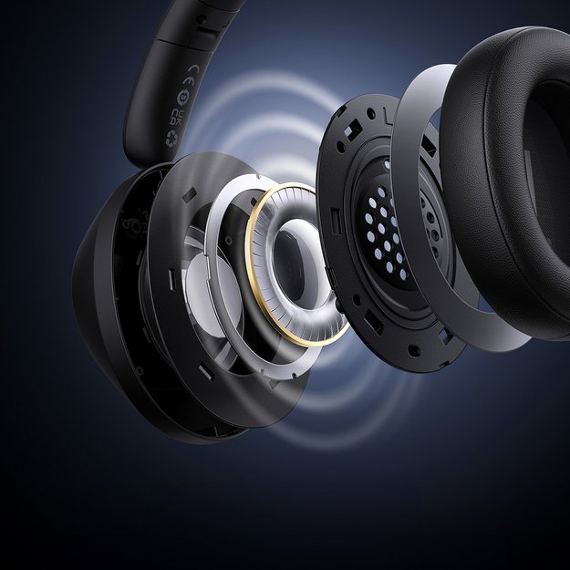 Baseus Bass 30 Max Wireless On-Ear Bluetooth 5.3 Headphones - Black 12