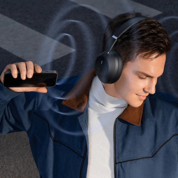 Baseus Bass 30 Max Wireless On-Ear Bluetooth 5.3 Headphones - Black 8