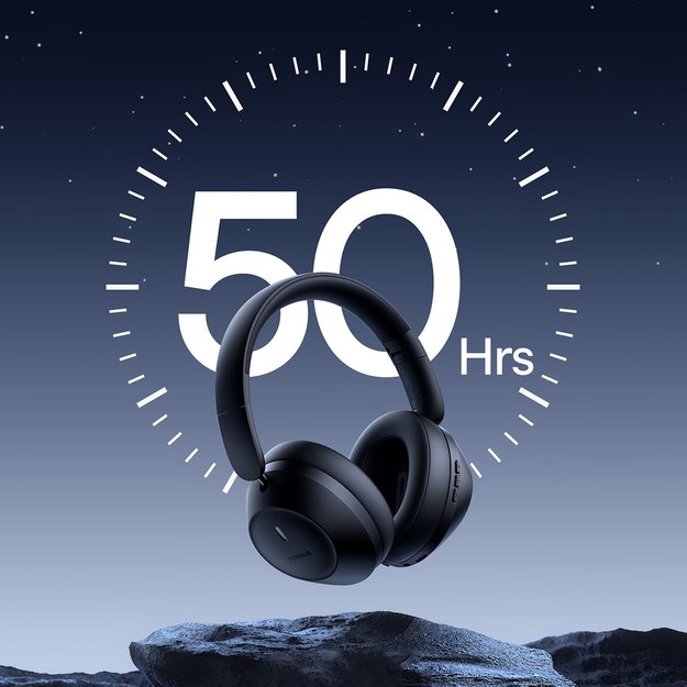 Baseus Bass 30 Max Wireless On-Ear Bluetooth 5.3 Headphones - Black 13