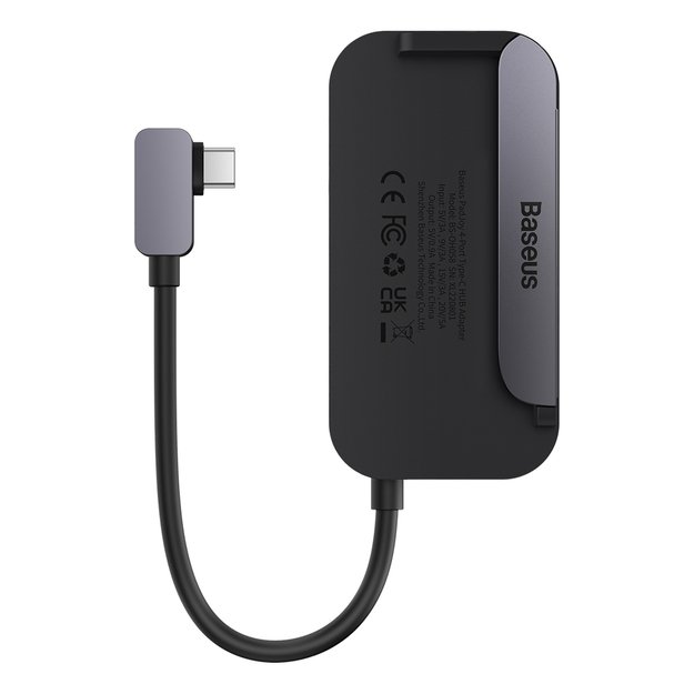 Baseus PadJoy universal USB-C HUB for tablet / smartphone 4in1 USB-C - dark gray 3