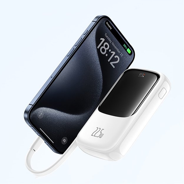 Baseus Qpow Pro+ Power Bank 22.5W 10000mAh USB-C - White 5