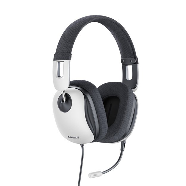 Baseus GoPlay 1 Max Gaming Wired Over-Ear Gaming Headphones - White and Black 3