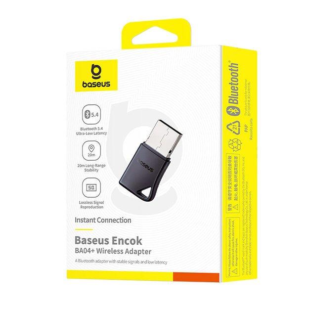 Baseus Encok BA04+ Bluetooth 5.4 Bluetooth Adapter - Black 4