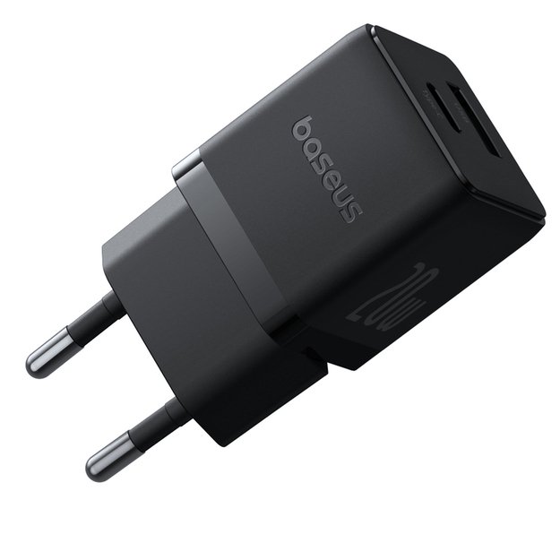 Baseus Palm 20W USB-C USB-A Wall Charger - Black 4