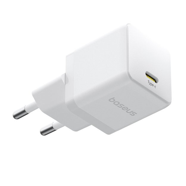 Baseus Palm 1C 20W Wall Charger (with Baseus Mini White USB-C 60W (20V/3A) 1m Cable) - White 2