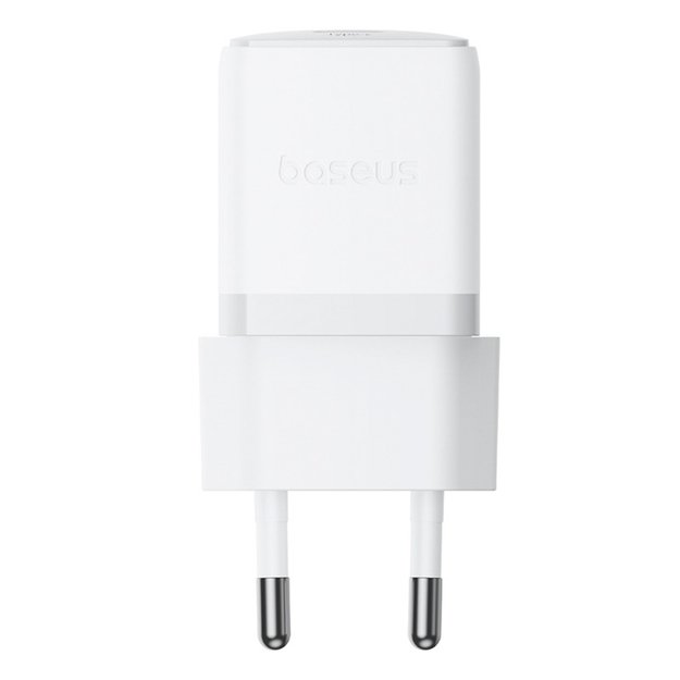 Baseus Palm 1C 20W Wall Charger (with Baseus Mini White USB-C 60W (20V/3A) 1m Cable) - White 1
