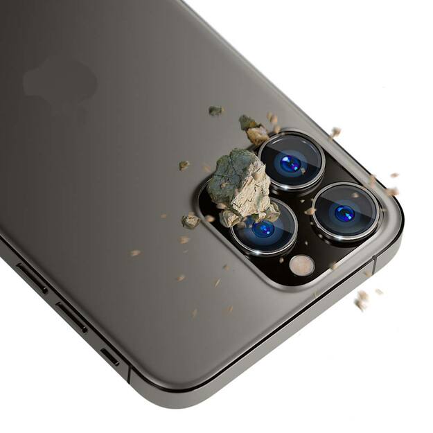 Apple iPhone 15 Pro - 3mk Lens Protection Pro Graphite 2