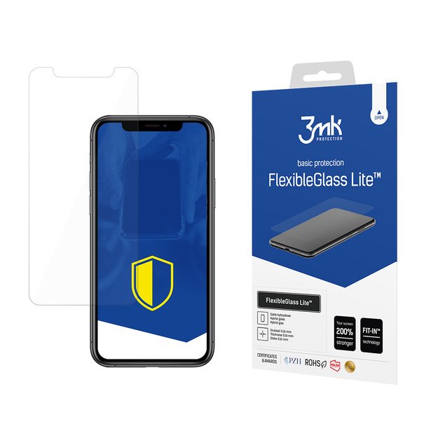 Hybrid glass 3mk FlexibleGlass Lite™ for iPhone X / XS / 11 Pro