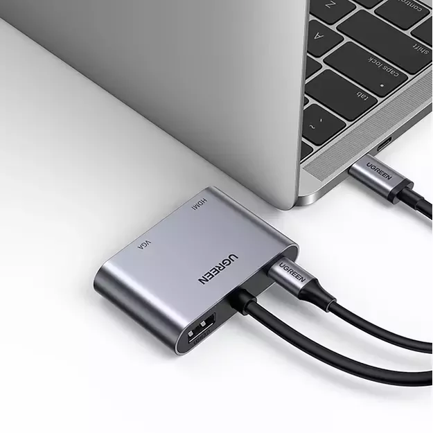 Ugreen CM162 50505 USB-C - HDMI / VGA / USB-A 3.0 / USB-C PD Adapter - Gray 4