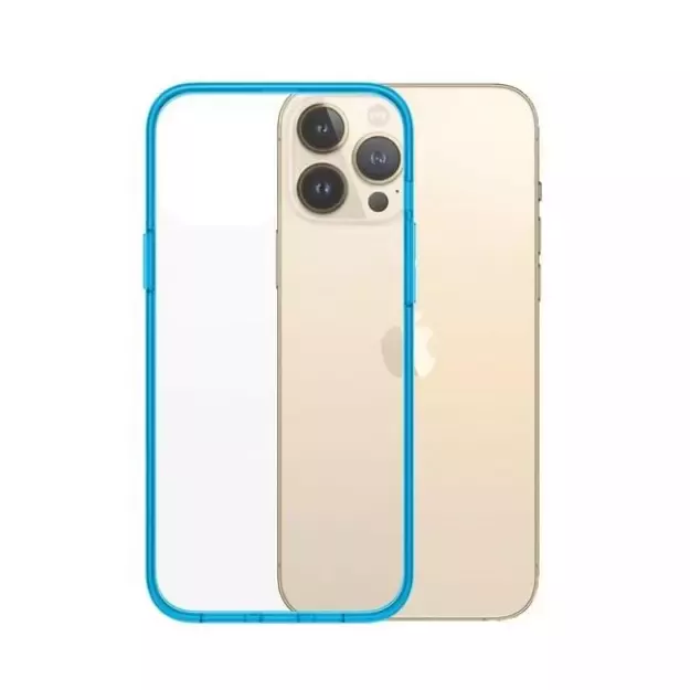 PanzerGlass ClearCase Antibacterial Military Grade Certified Case for iPhone 13 Pro Max - Transparent Blue 1