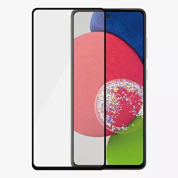 PanzerGlass E2E Microfracture antibacterial glass for Samsung Galaxy A52 / A52 5G / A53 5G - with black frame 3