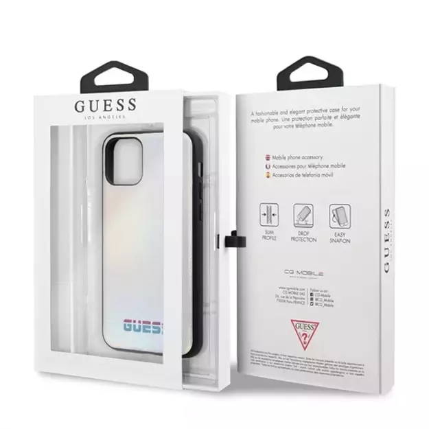Guess GUHCN58BLD iPhone 11 Pro silver/silver hard case Iridescent 6