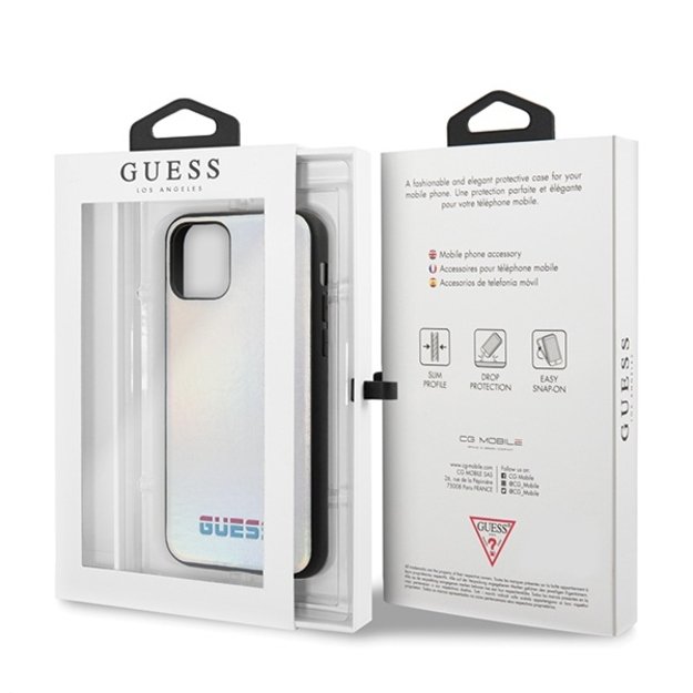 Guess GUHCN58BLD iPhone 11 Pro silver/silver hard case Iridescent 12