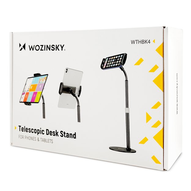 Wozinsky stand for tablet and phone on the desk black (WTHBK4) 24