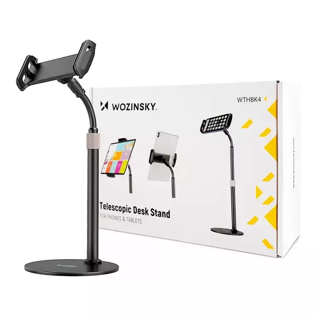 Wozinsky stand for tablet and phone on the desk black (WTHBK4) 34