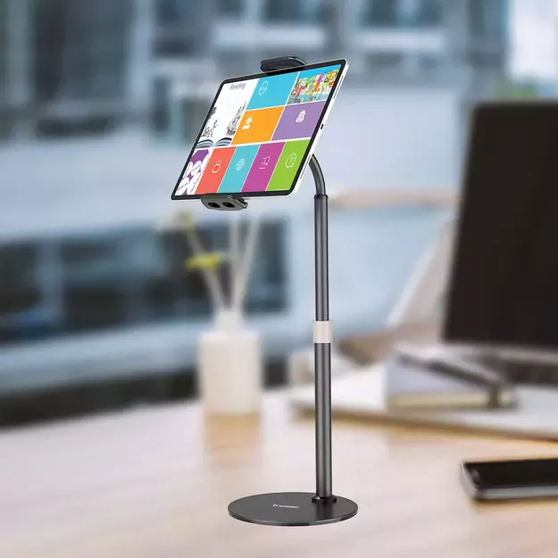 Wozinsky stand for tablet and phone on the desk black (WTHBK4) 1