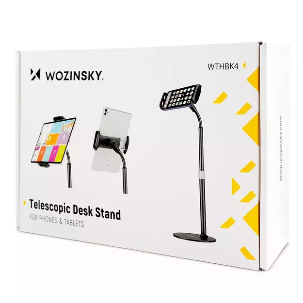 Wozinsky stand for tablet and phone on the desk black (WTHBK4) 4