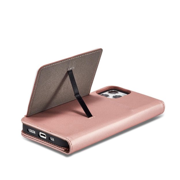 Magnet Card Case for iPhone 12 Pro Pouch Card Wallet Card Stand Pink 20
