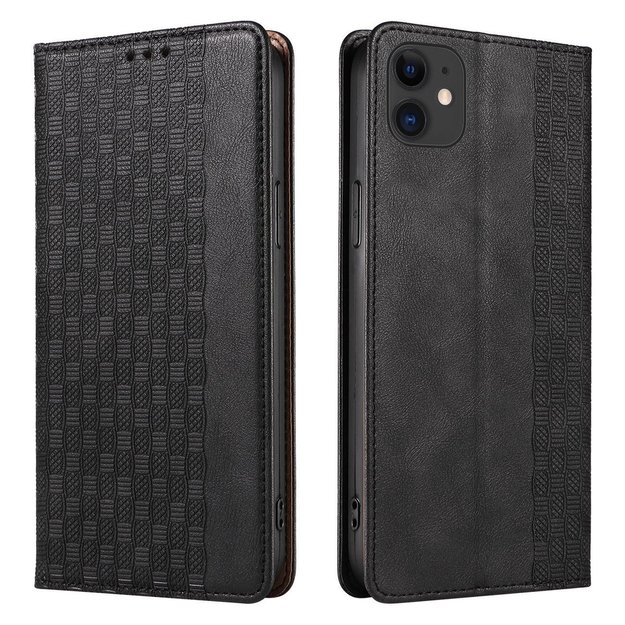 Magnet Strap Case for iPhone 12 Pouch Wallet + Mini Lanyard Pendant Black 4