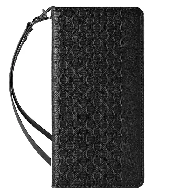 Magnet Strap Case for iPhone 12 Pouch Wallet + Mini Lanyard Pendant Black 14