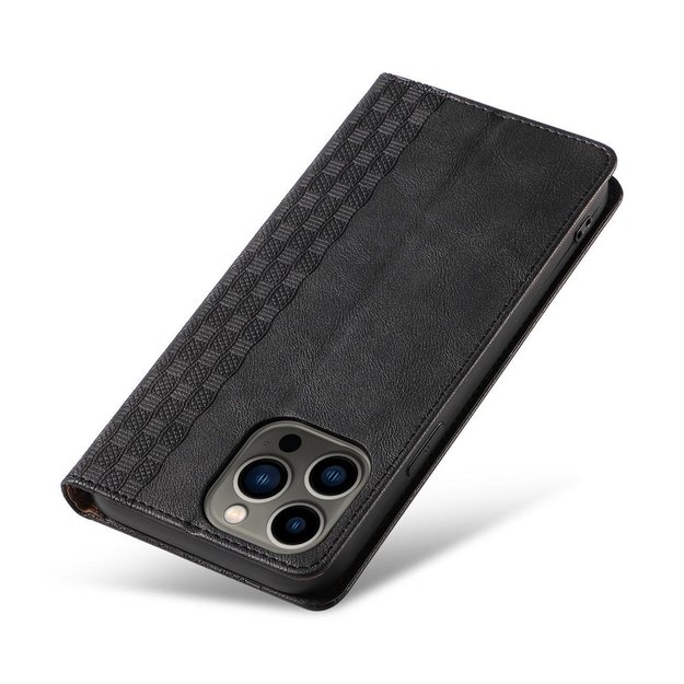 Magnet Strap Case Case for iPhone 13 Pro Max Pouch Wallet + Mini Lanyard Pendant Black 22