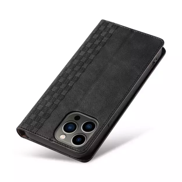 Magnet Strap Case Case for iPhone 13 Pro Max Pouch Wallet + Mini Lanyard Pendant Black 10