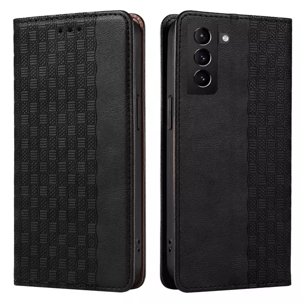 Magnet Strap Case Case for Samsung Galaxy S22 + (S22 Plus) Pouch Wallet + Mini Lanyard Pendant Black 22