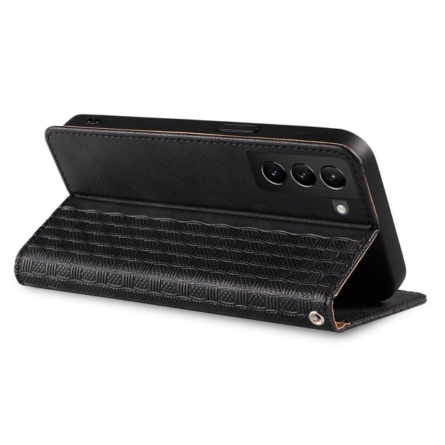 Magnet Strap Case Case for Samsung Galaxy S22 + (S22 Plus) Pouch Wallet + Mini Lanyard Pendant Black 8