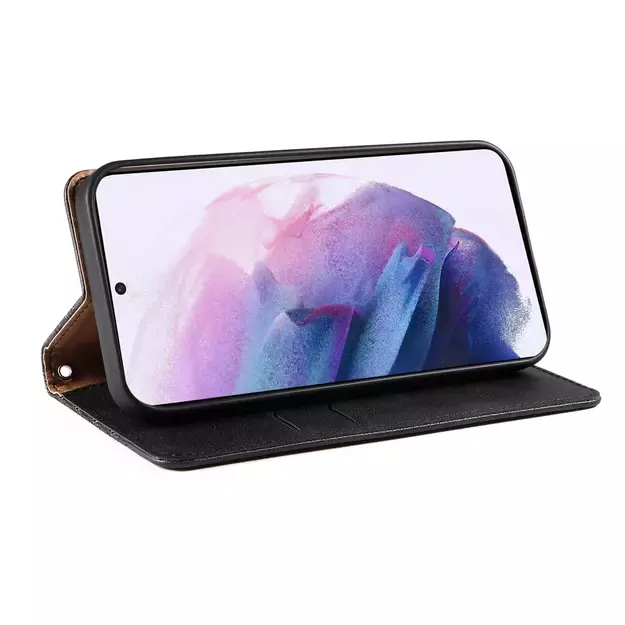 Magnet Strap Case Case for Samsung Galaxy S22 + (S22 Plus) Pouch Wallet + Mini Lanyard Pendant Black 20