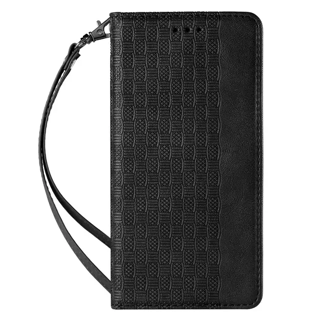 Magnet Strap Case Case for Samsung Galaxy S22 + (S22 Plus) Pouch Wallet + Mini Lanyard Pendant Black 13