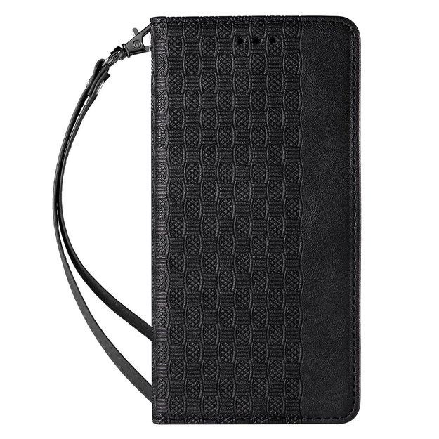 Magnet Strap Case Case for Samsung Galaxy S22 + (S22 Plus) Pouch Wallet + Mini Lanyard Pendant Black 2
