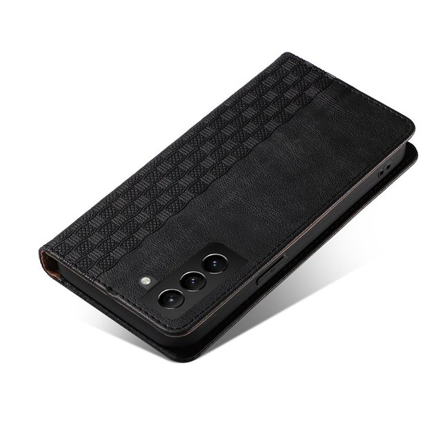 Magnet Strap Case Case for Samsung Galaxy S22 + (S22 Plus) Pouch Wallet + Mini Lanyard Pendant Black 5