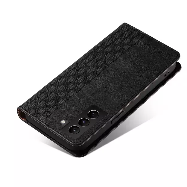 Magnet Strap Case Case for Samsung Galaxy S22 + (S22 Plus) Pouch Wallet + Mini Lanyard Pendant Black 16