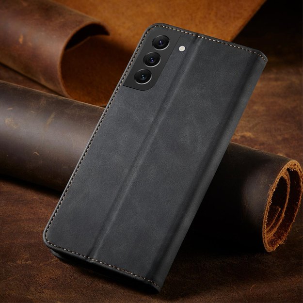 Magnet Fancy Case Case for Samsung Galaxy S22 + (S22 Plus) Pouch Wallet Card Holder Black 7