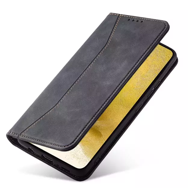 Magnet Fancy Case Case for Samsung Galaxy S22 + (S22 Plus) Pouch Wallet Card Holder Black 14