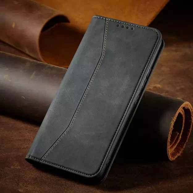 Magnet Fancy Case Case for Samsung Galaxy S22 + (S22 Plus) Pouch Wallet Card Holder Black 19