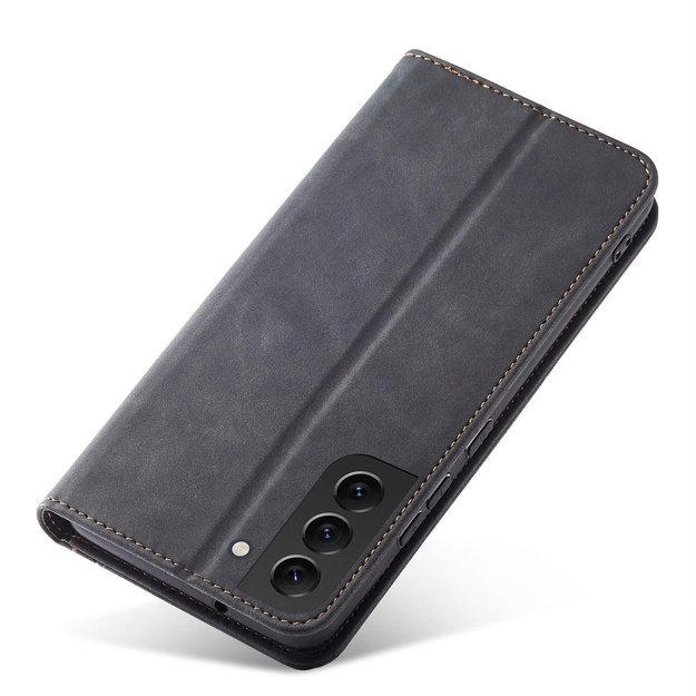 Magnet Fancy Case Case for Samsung Galaxy S22 + (S22 Plus) Pouch Wallet Card Holder Black 2